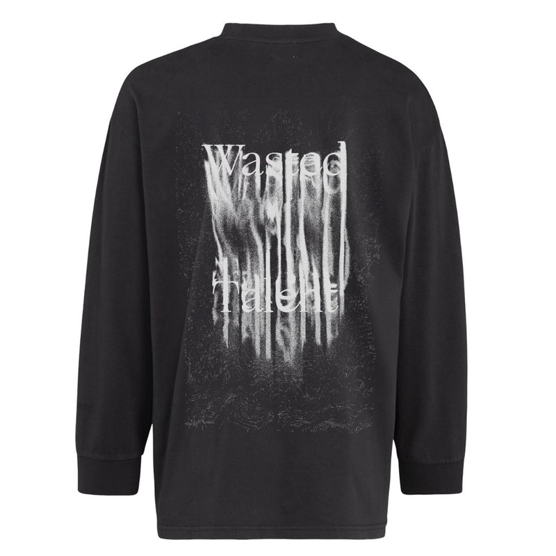 Wasted Talent Punitor Long Sleeve T-Shirt - Washed Black - front