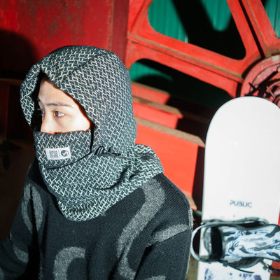 Wasted Talent X Nomadik Jacquard Hoodwarmer - Blue / Gold