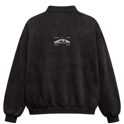 Latitud Fuego Polo Fleece - Black / Brown