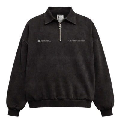 Latitud Fuego Polo Fleece - Black / Brown