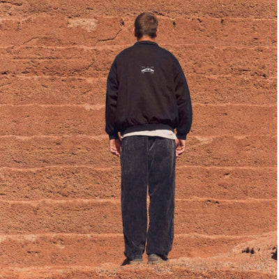 Latitud Fuego Polo Fleece - Black / Brown