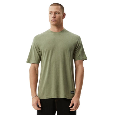 Afends Classic Hemp T-Shirt - Oil Green