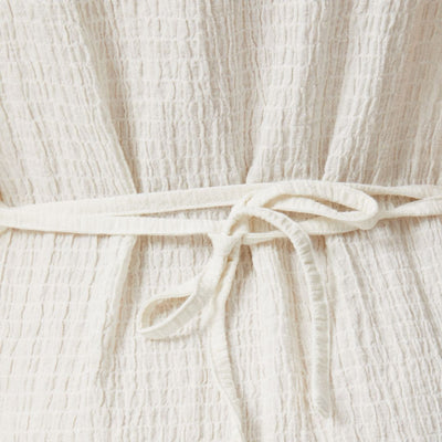 Afends Womens Focus Hemp Seersucker Maxi Dress - White