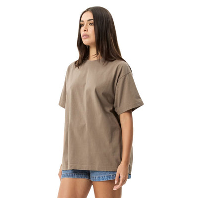 Afends Genesis Heavyweight Boxy T-Shirt - Fossil