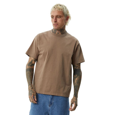 Afends Genesis Heavyweight Boxy T-Shirt - Fossil