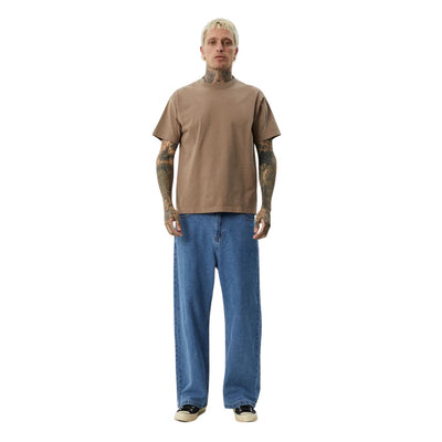 Afends Genesis Heavyweight Boxy T-Shirt - Fossil