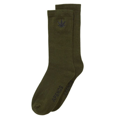 Afends Happy Hemp Socks 1 Pack- Military