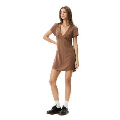 Afends Womens Hartley Mini Dress - Cinnamon