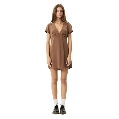 Afends Womens Hartley Mini Dress - Cinnamon