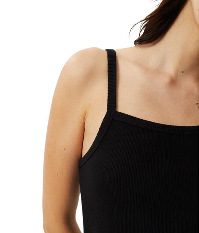 Afends Womens Taylor Hemp Rib Singlet - Black