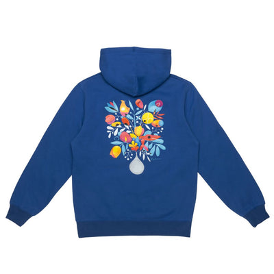 And Feelings Flores Hoodie - Electric Blue