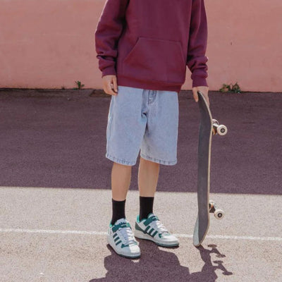 And Feelings Maker Denim Shorts - Light Indigo Wash