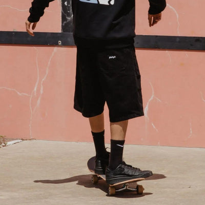 And Feelings Maker Shorts - Black Wash Denim