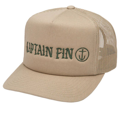 Captain Fin Co. Core Captain Trucker Hat - Khaki