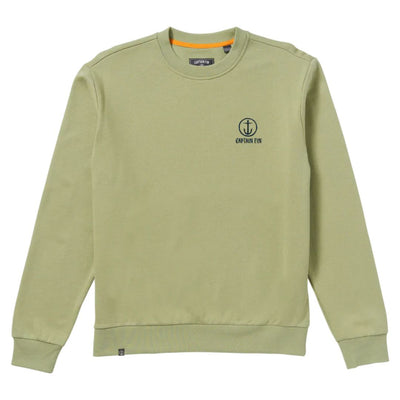 Captain Fin Co. Shweaty Anchor Crew Neck - Light Army
