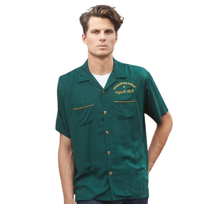 Communes Des Vagues X March LA.B Short Sleeve Shirt - Hunter Green