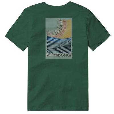 Commune Des Vagues Wave Matters T-Shirt - Hunter Green
