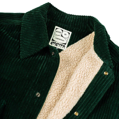 Ementa Looks Like Sherpa Overshirt - Green