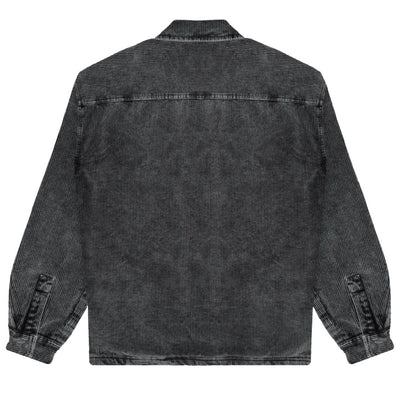 Ementa Looks Like Sherpa Washed Overshirt - Grey Washed