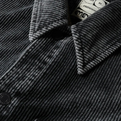 Ementa Looks Like Sherpa Washed Overshirt - Grey Washed