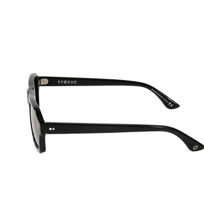 Epøkhe Mono Sunglasses - Black Polished / Black Polarized