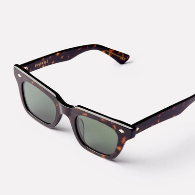 Epøkhe Stereo Sunglasses - Tortoise Polished / Green Polarized