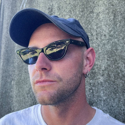 Epøkhe Veil Sunglasses - Blue Tortoise Polished / Blue