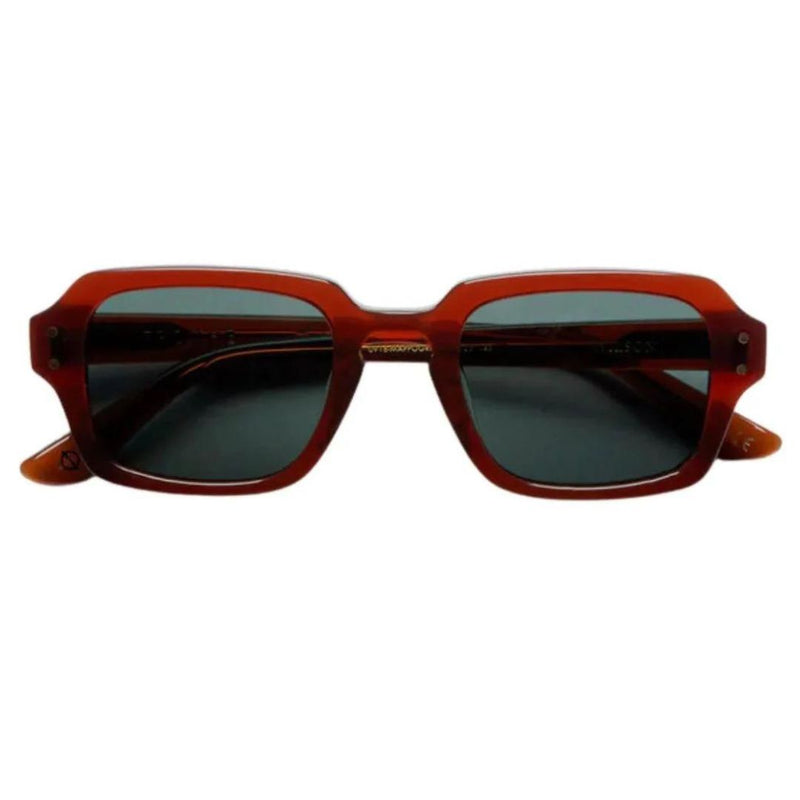 Wilson Sunglasses - Maple Polished / Green