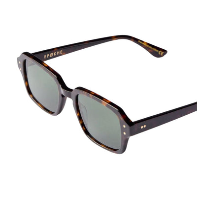 Epøkhe Wilson Sunglasses - Tortoise Polished / Green Polarized