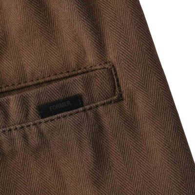 Former Prayer Herringbone Pant - Brown