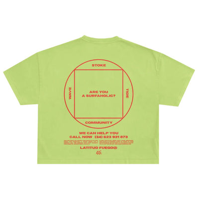 Latitud Fuego Wms Community Cropped T-Shirt - Apple