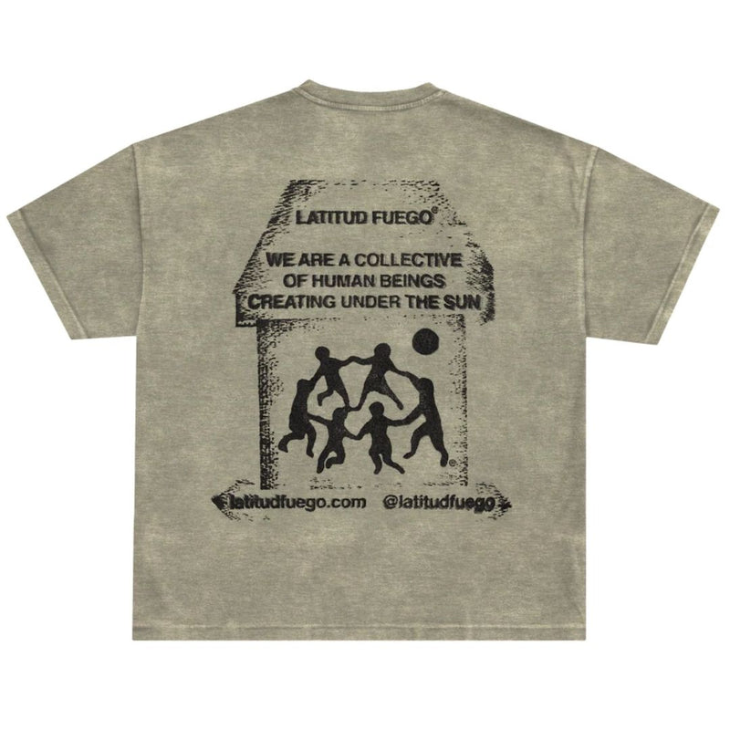 Latitud Fuego Corporate T-Shirt Beige/Brown — front view