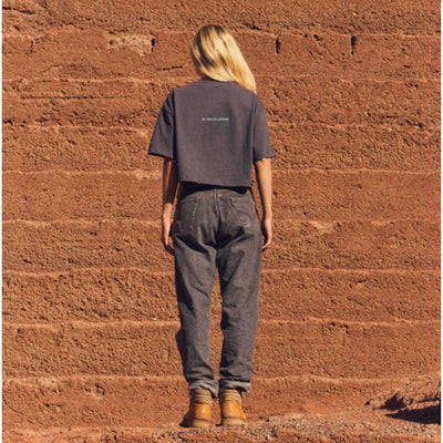 Latitud Fuego Womens Eruption Cropped T-Shirt - Anthracite