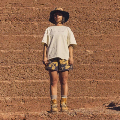 Latitud Fuego Palmera T-Shirt - Ecru