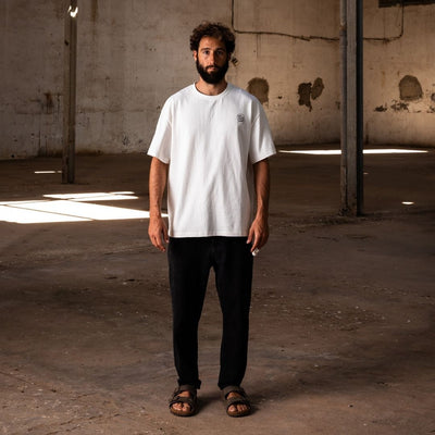 Latitud Fuego Stamps T-Shirt - Ecru