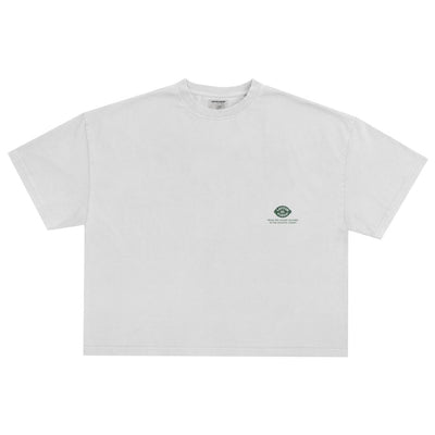 Latitud Fuego Womens Lemon Cropped T-Shirt - White