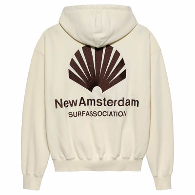 New Amsterdam Logo Hoodie - Bone / Potting Soil
