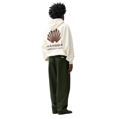 New Amsterdam Logo Hoodie - Bone / Potting Soil