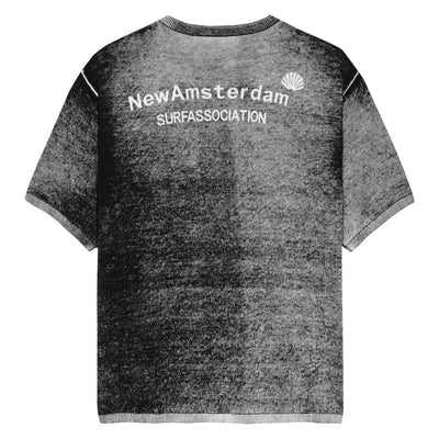 New Amsterdam Logo Knit T-Shirt - Print Black