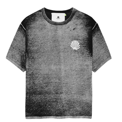 New Amsterdam Logo Knit T-Shirt - Print Black