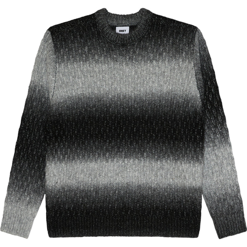 Obey Haze Gradient Sweater - Black Multi - front