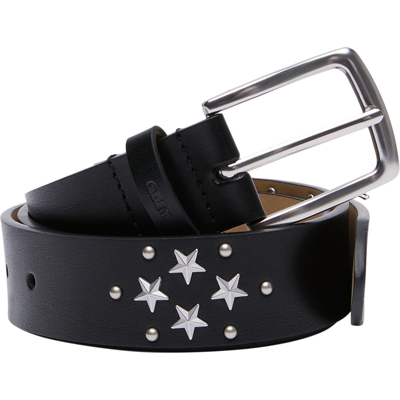 Obey Studded Star Belt - Black - front