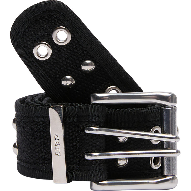 Obey Studded Web Belt - Black - front