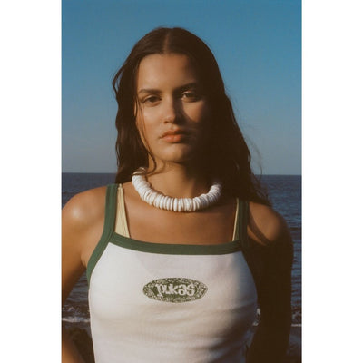Pukas Womens Happy Tank - Off White