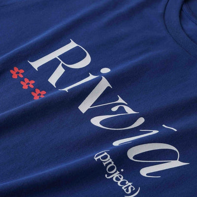 Rivvia Projects Floral Reason T-Shirt - Deep Blue