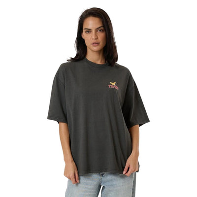 Thrills Never Stop Oversized T-Shirt - Merch Black