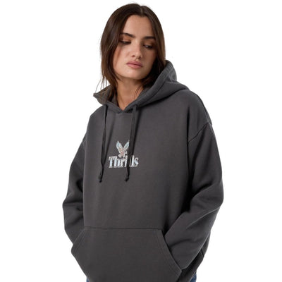 Thrills Strength And Glory Slouch Hoodie - Merch Black