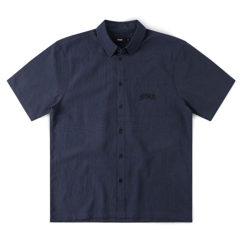 Vivian Check Short Sleeve Shirt - Navy