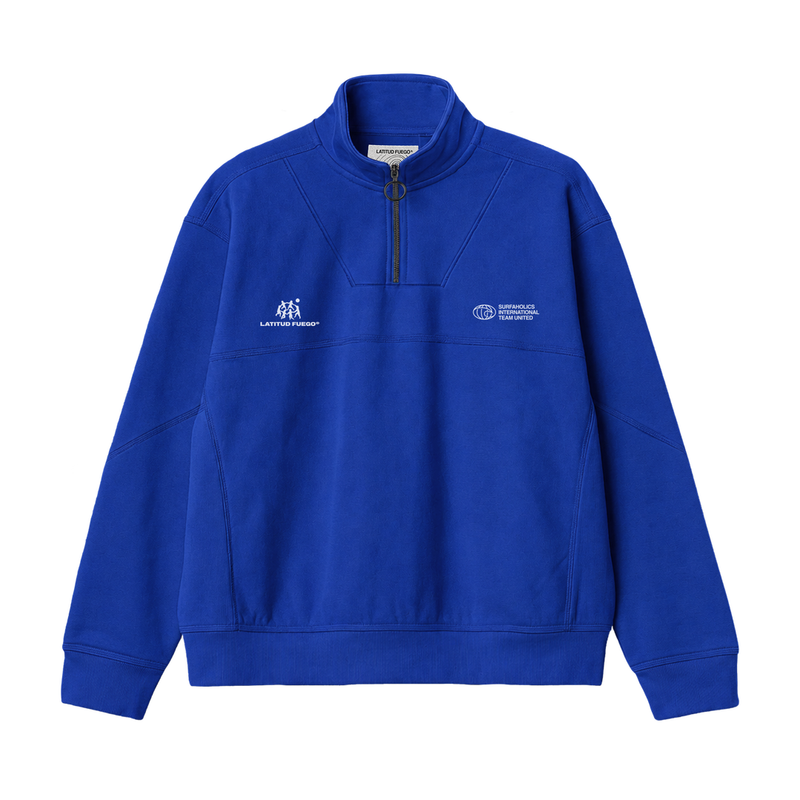 Latitud Fuego Vintage Zip Sweater Klein — front view