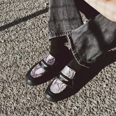 Wasted Talent | Globe Liaizon Skate Shoes Ophidian Collection - Black / Snake